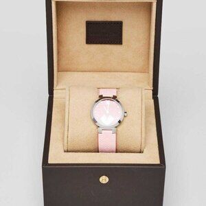 Louis Vuitton 27mm Rose Indian V Vernis Cool Tambour Quartz Watch